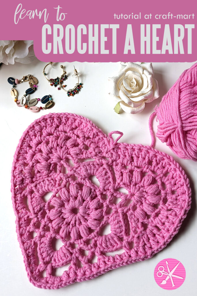 adding a border to crochet heart