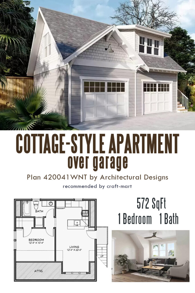 Cottage-Style Apartment over Garage