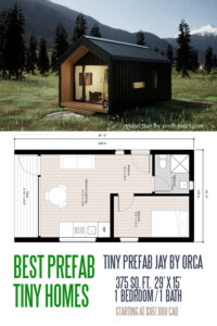 375 sqft Tiny Prefab Model Jay by Orca