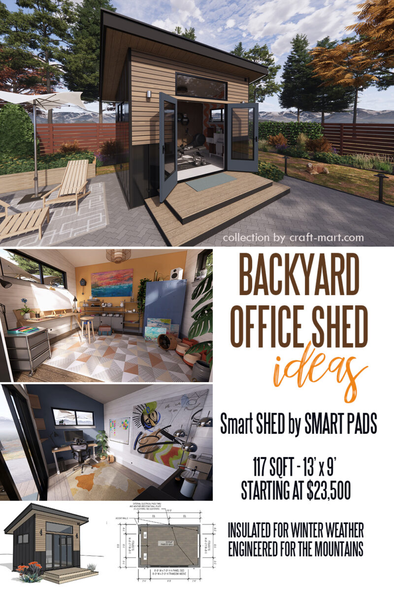 10+ Best DIY Modern Backyard Office Shed Ideas (Plans & Design) - Craft ...