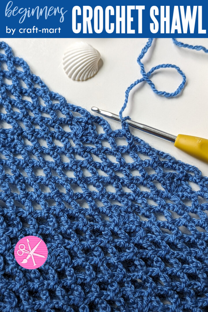 Beginners Crochet Shawl - Free, Easy, Simple Pattern - Craft-Mart