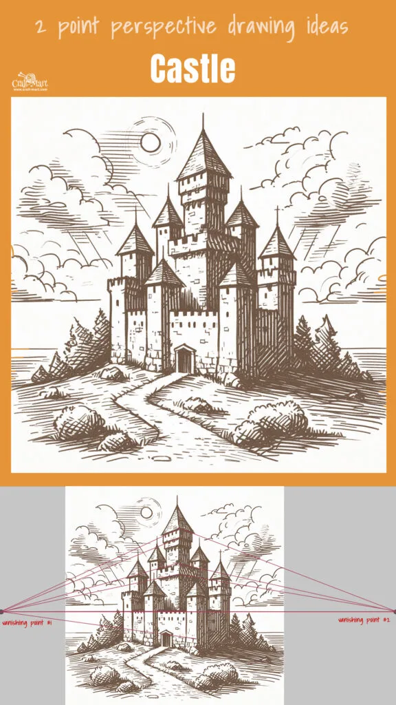 drawing a castle