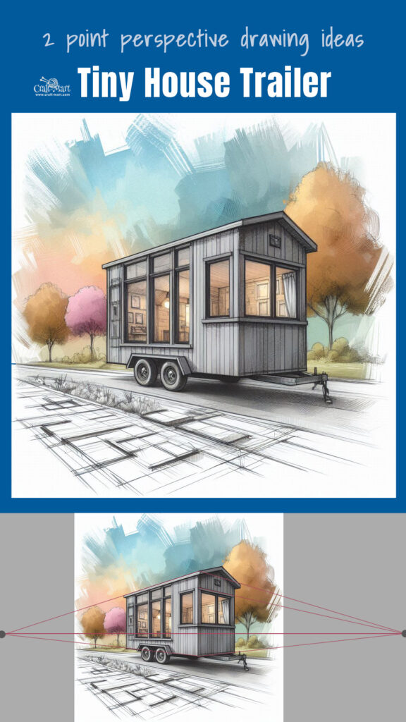 drawing a tiny house trailer