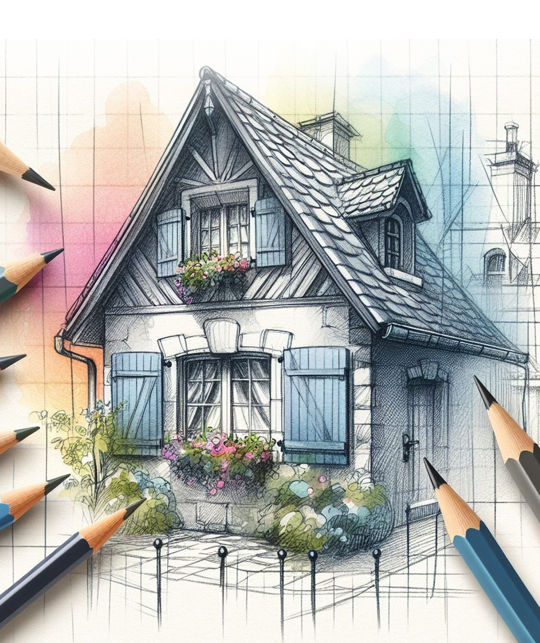 How to: 2-point Perspective Drawing Ideas for Beginners