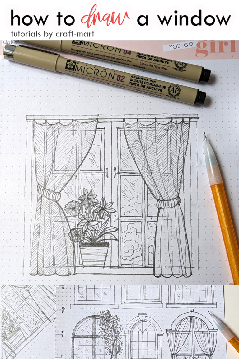 How to Draw a Window - easy step-by-step art tutorials - Craft-Mart