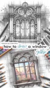 gothic window drawing ides