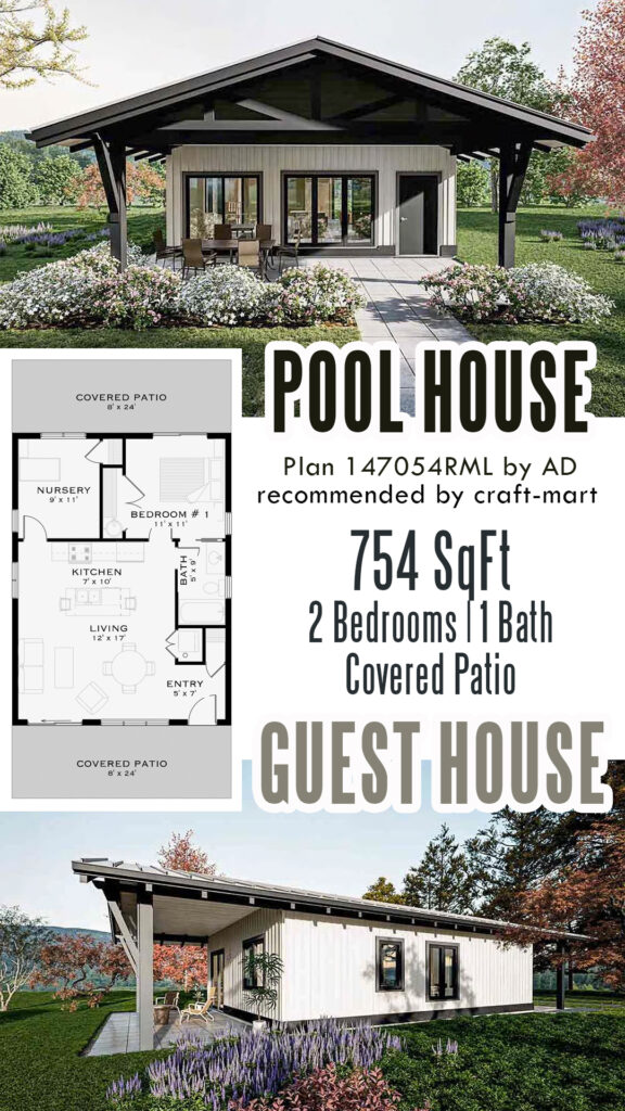 Flexible 2-Bedr Pool House/Guest House