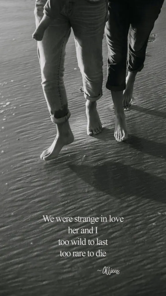 'We were strange in love' by atticus