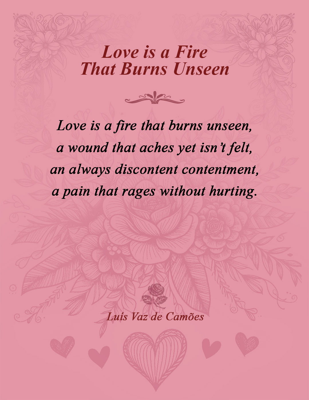 Love Is A Fire-love-poems-post - Craft-mart