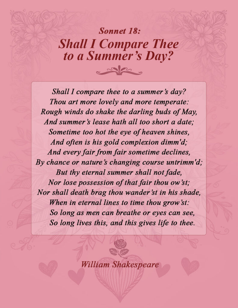 Sonnet 18 by W. Shakespeare