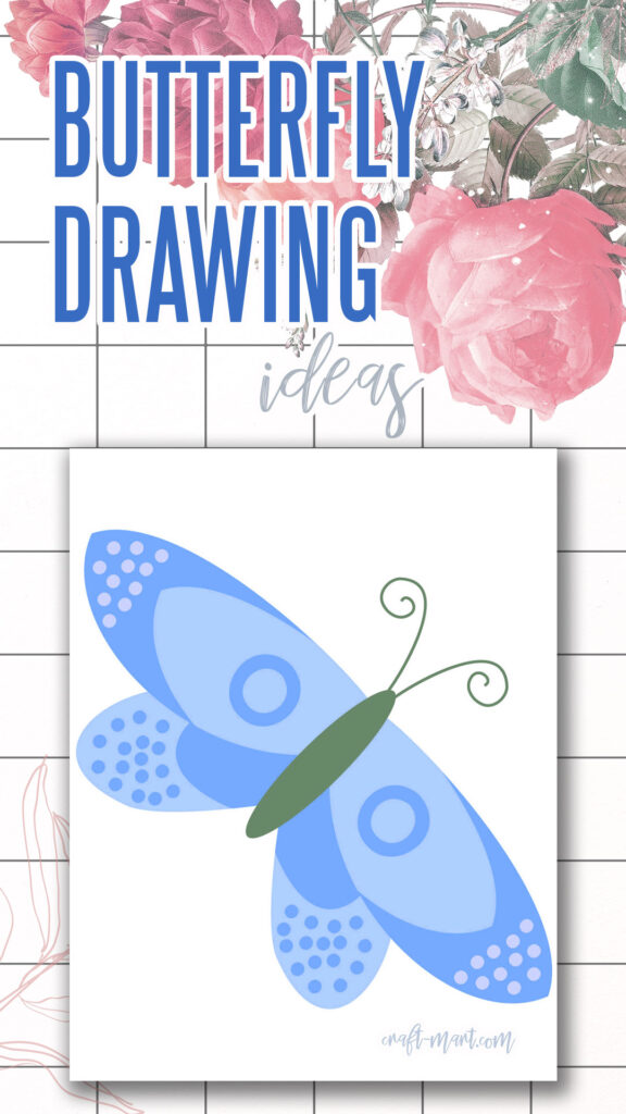 modern butterfly drawing idea