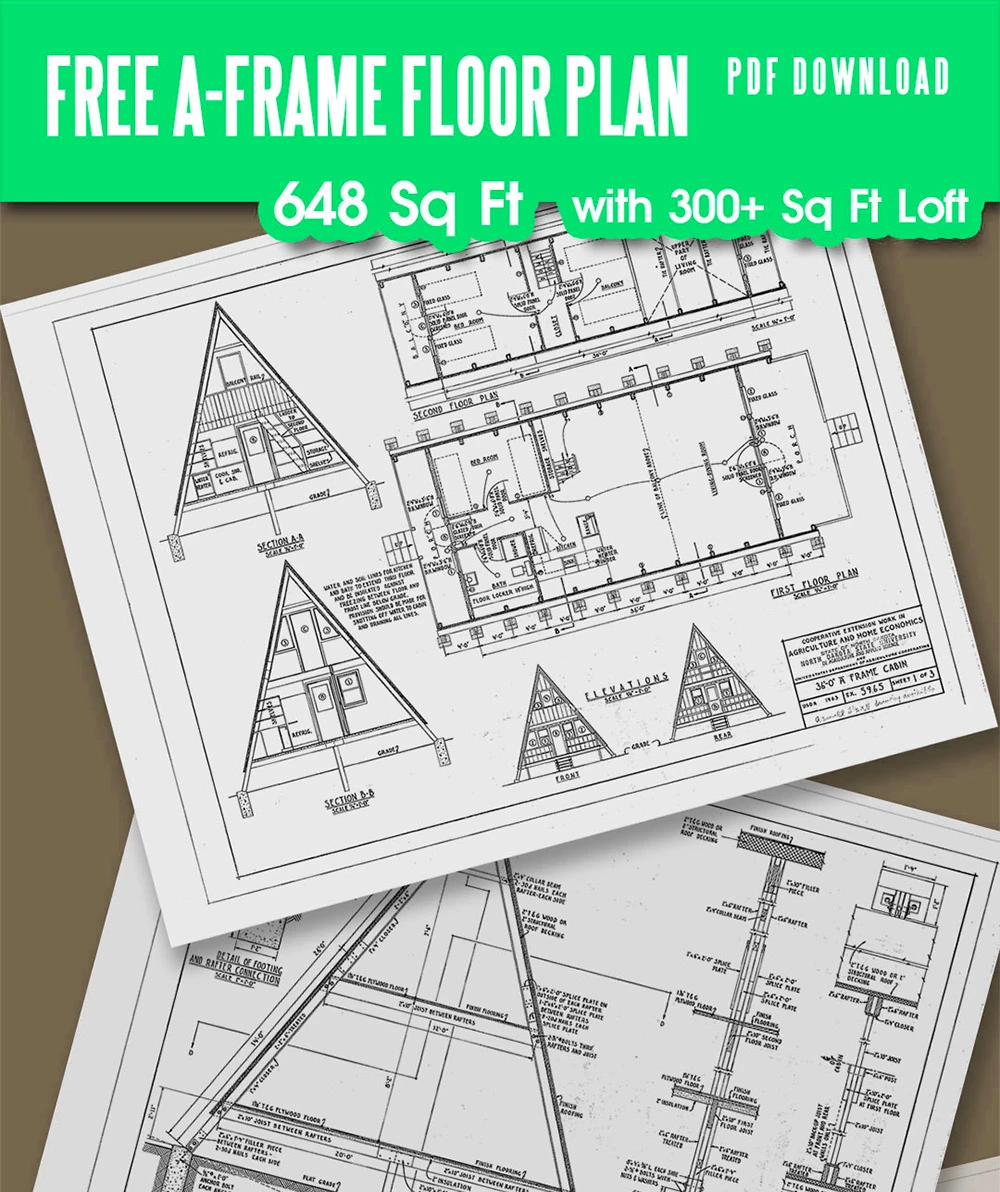 A-frame cabin plans