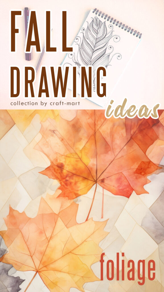 fall drawing ideas - foliage