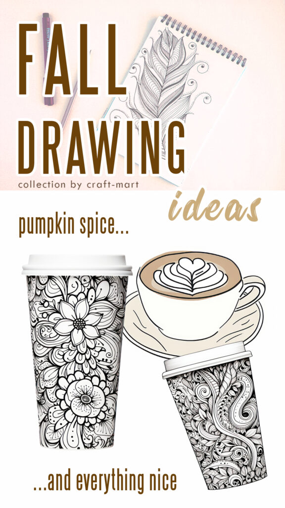 coffee drawing idea