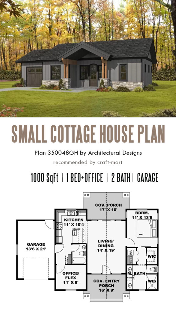 1000 sqft Craftsman Cottage