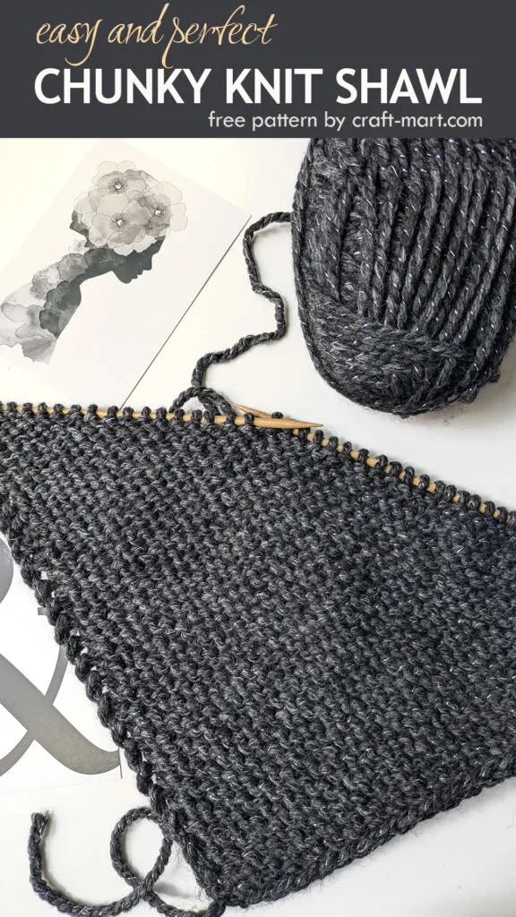 how to knit a chunky shawl