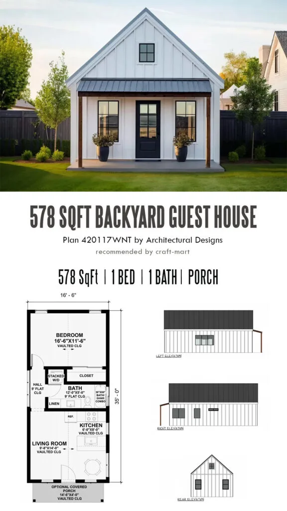 600 sqft Guest House