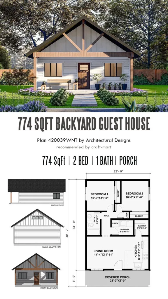 774 SQFT Compact Craftsman