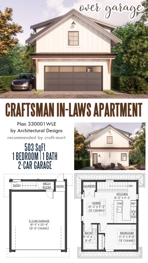 Craftsman ADU Garage Apartment