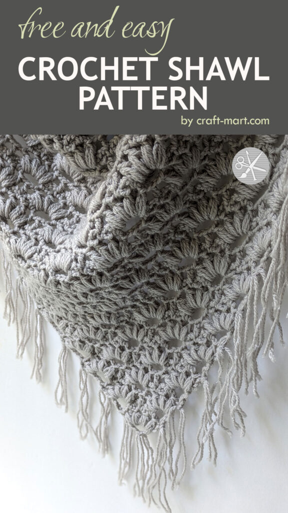 lightweight yarn is perfect for crochet shawl