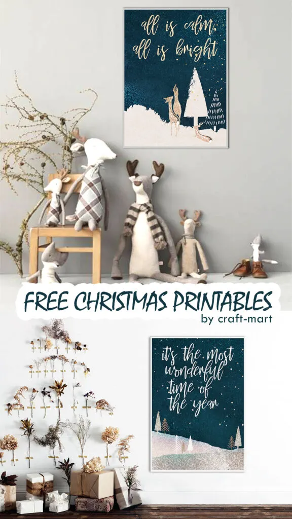 free holiday wall art pdf