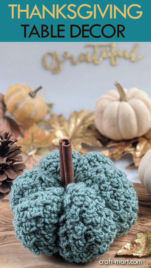 crochet pumpkin decor