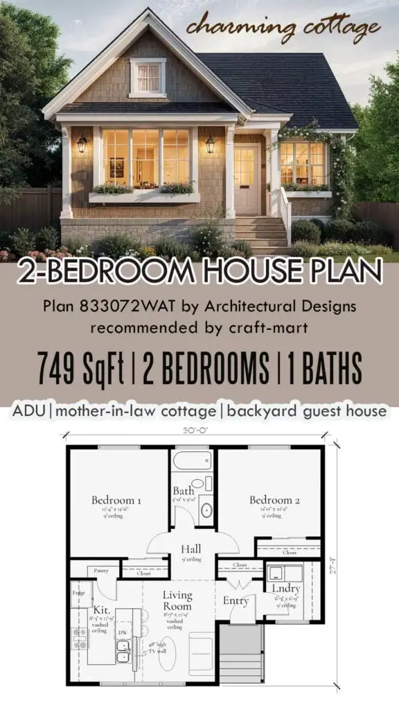 Charming 2-Bedroom Cottage