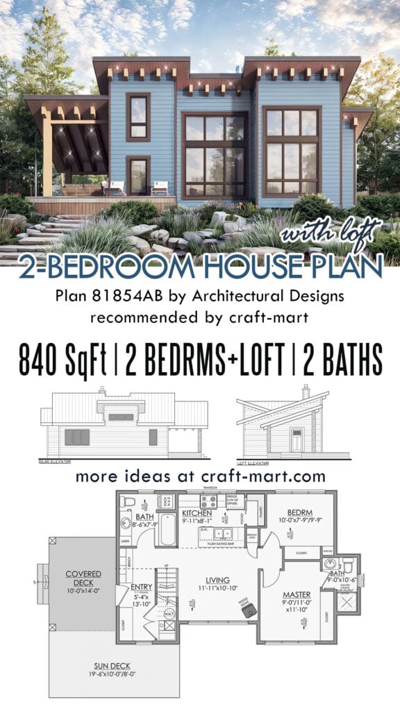 2-Bedroom House Plan with Loft