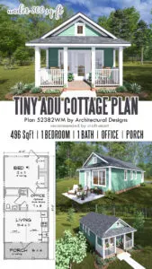 Tiny ADU Cottage Plan