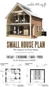Modern Small House Plan with Loft