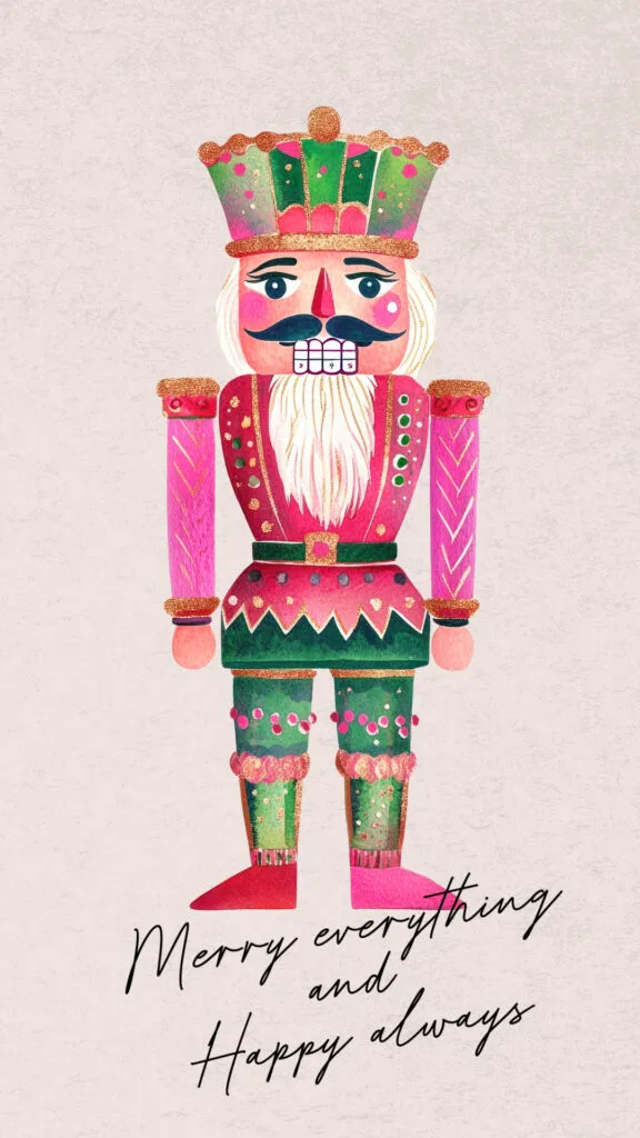 festive Nutcracker wallpaper