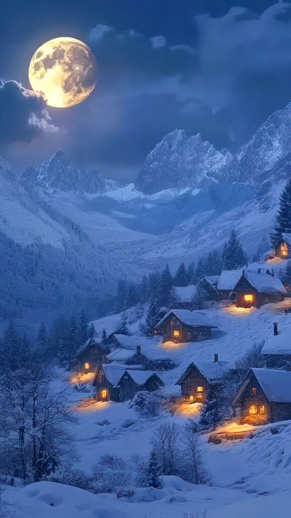 Winter Wonderland Snowy Village