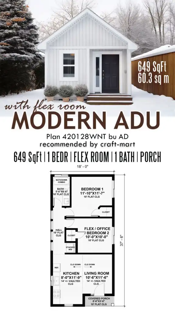 Modern ADU with flex room