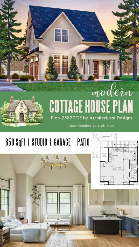 Cottage House Plan with Garage