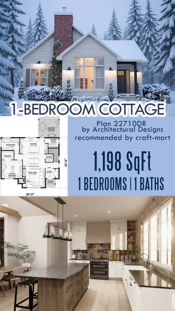 Modern 1-Bedroom Cottage