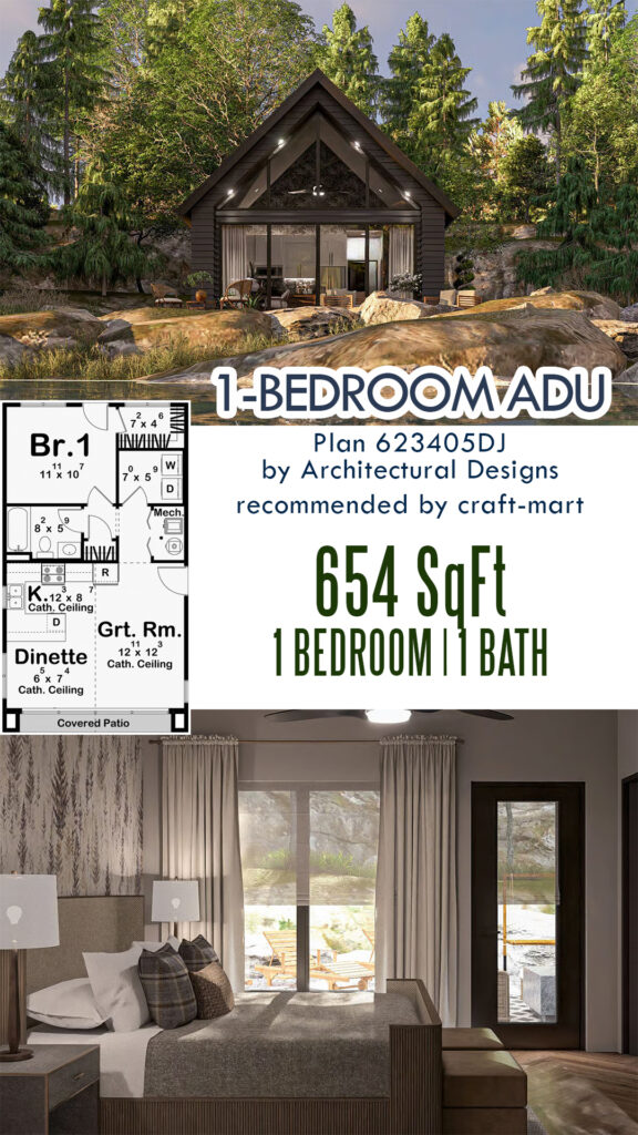 Modern 1-Bedroom ADU (654 sqft)