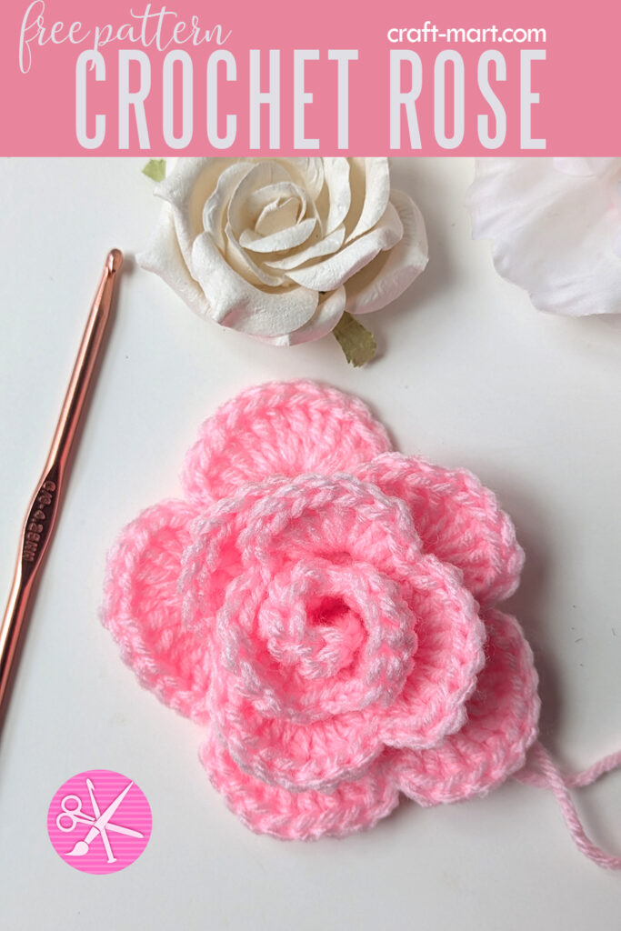 easy realistic crochet rose