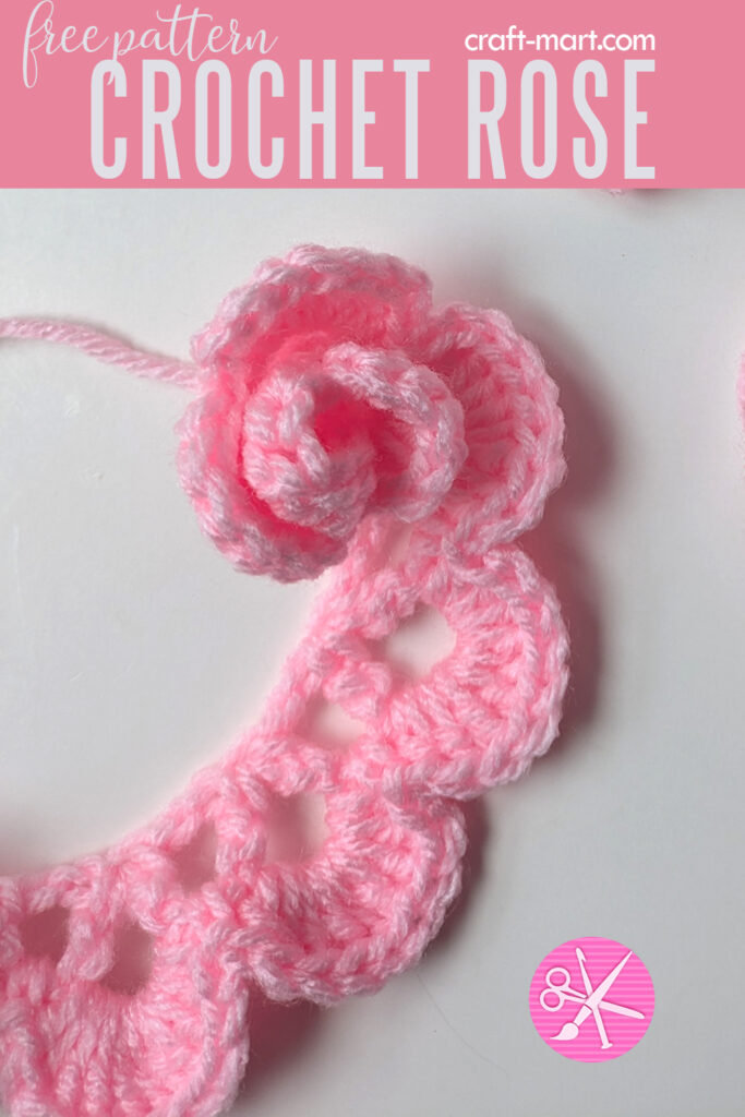 realistic crochet rose pattern