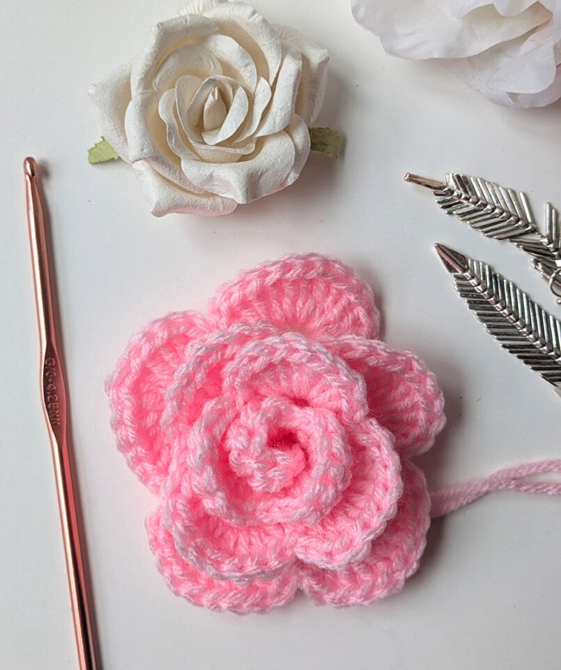 free crochet rose pattern step by step Archives - Craft-Mart