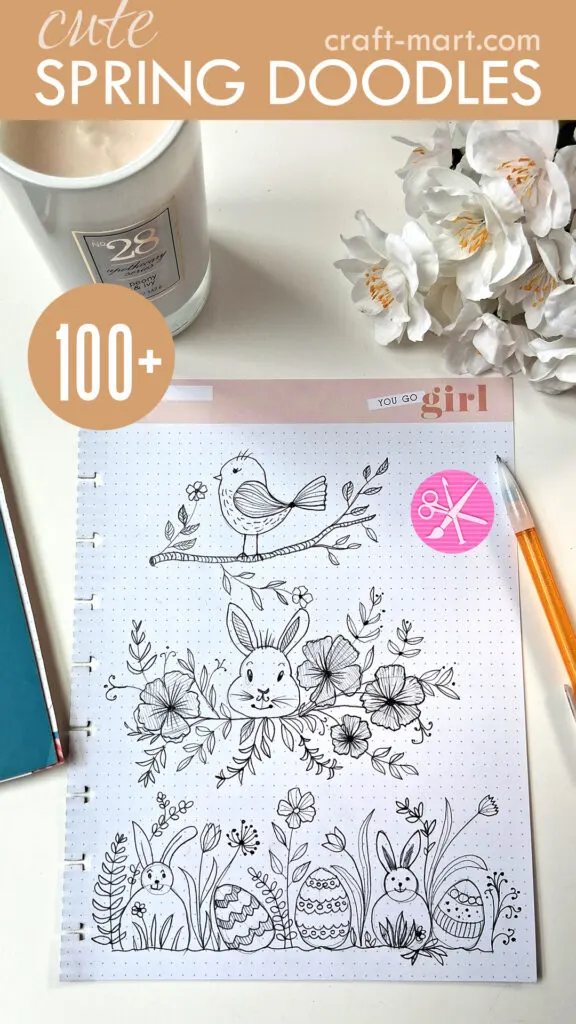 cute spring doodle art