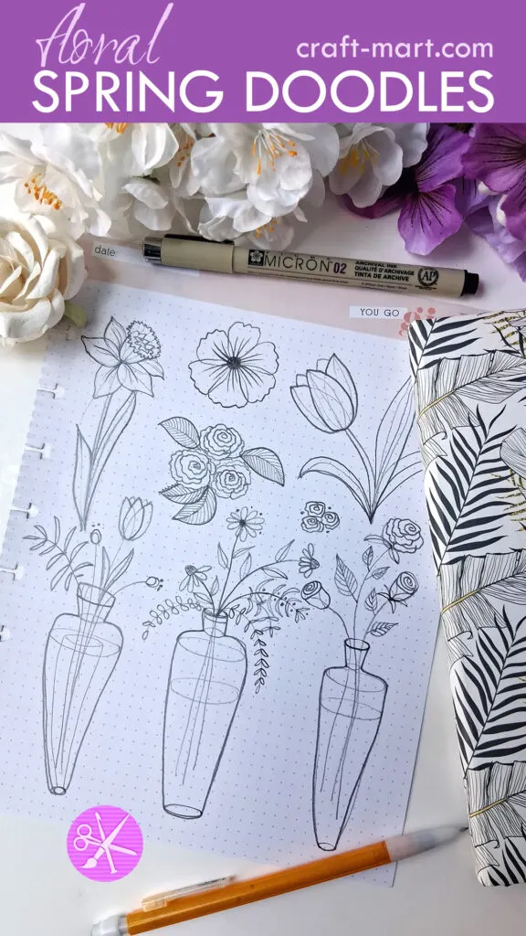 easy floral doodles