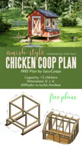 Amish-style small chicken coop