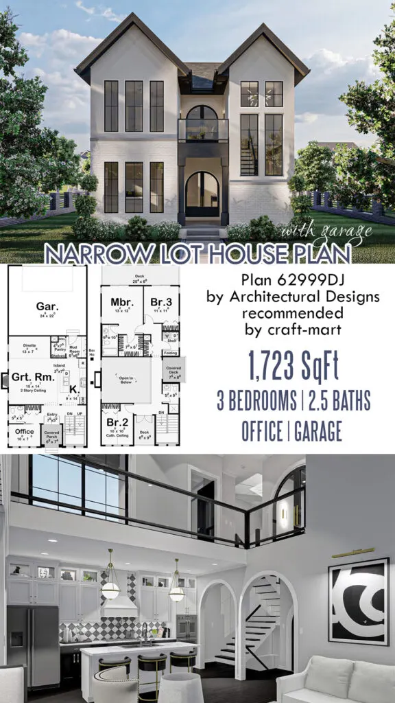 A Modern Cottage for Narrow Lot