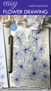 hibiscus flower drawing easy