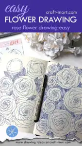 easy rose drawing