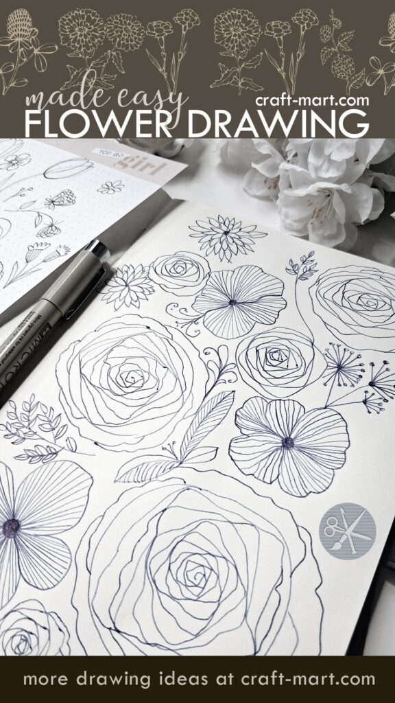 Easy Flower Drawings