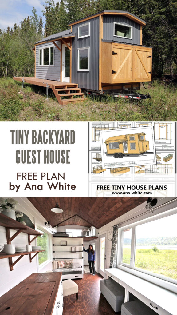 Tiny Guest House by Ana White - Free Plans