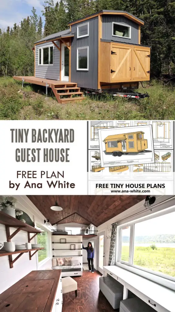 Tiny Guest House by Ana White - Free Plans