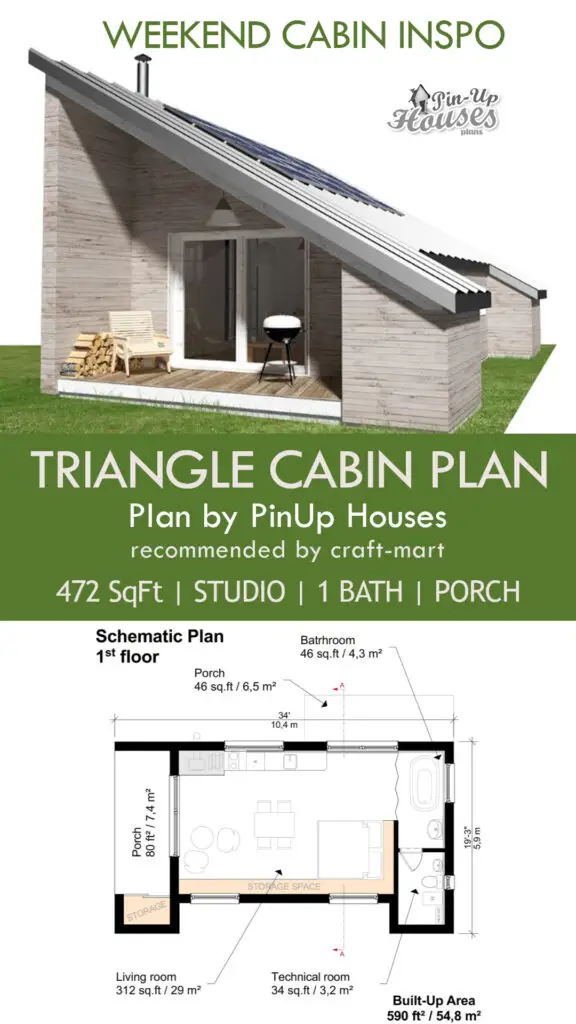 Triangle Weekend Cabin