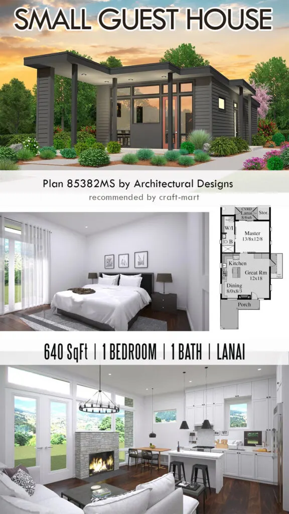 640 SqFt Modern Guest House